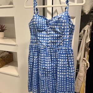 Lilly Pulitzer Blue and White Gingham Sundress